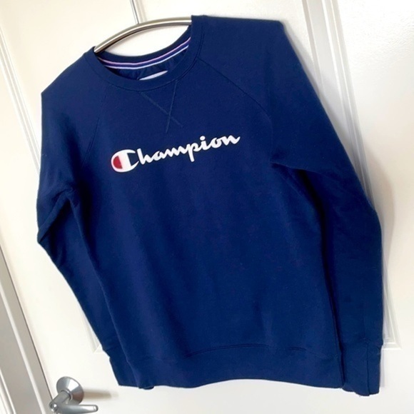 CHAMPION | Women’s Blue CHAMPION Crewneck Sweatshirt Size Small - Picture 1 of 7